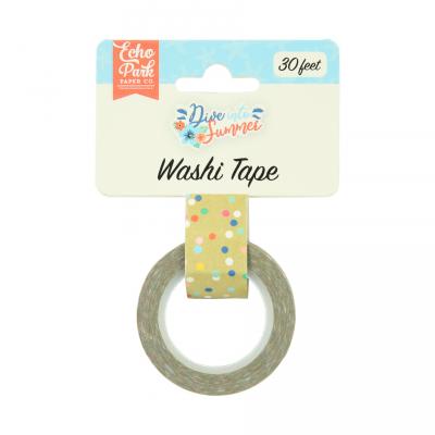 Echo Park Dive Into Summer Washi Tape - Good Vibes Dot
